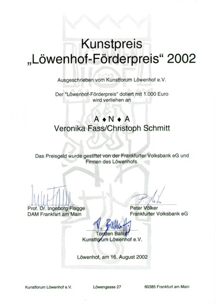Projekt "Löwenhof-Förderpreis"